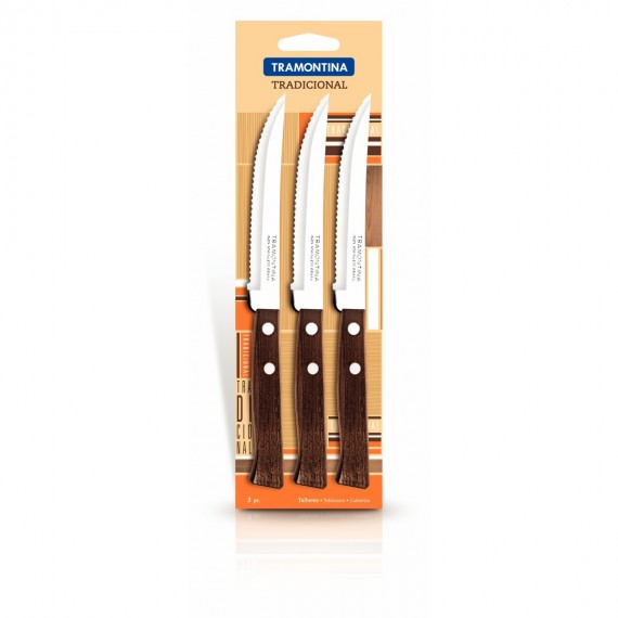 Набор ножей для стейка 3пр. 5" 22200/305 (Tramontina Tradicional)